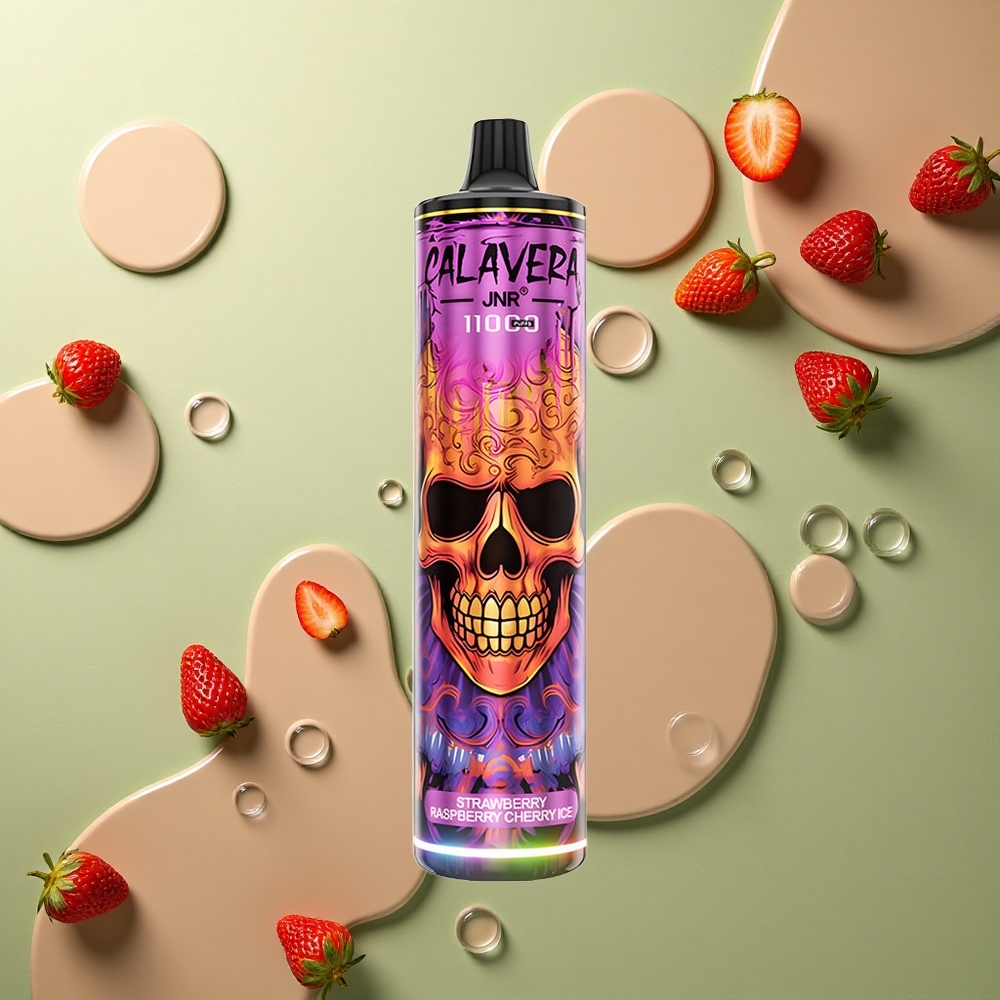 JNR Calavera 11000 Jahodový Malinový Třešňový Led s 850 mAh a 21ml