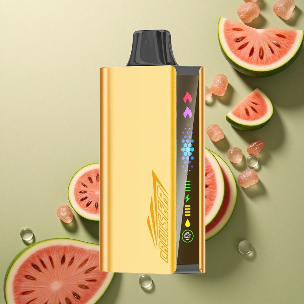 JNR Cruiser 12000 Melounový Led s 3500 mAh Baterií a Dvojitým Mesh Cívkou