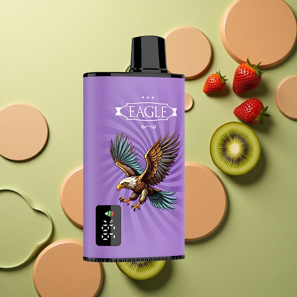 JNR EAGLE Smart 23000 Jahodové Kiwi s Digitálním Displejem a Nastavitelným Průtokem Vzduchu
