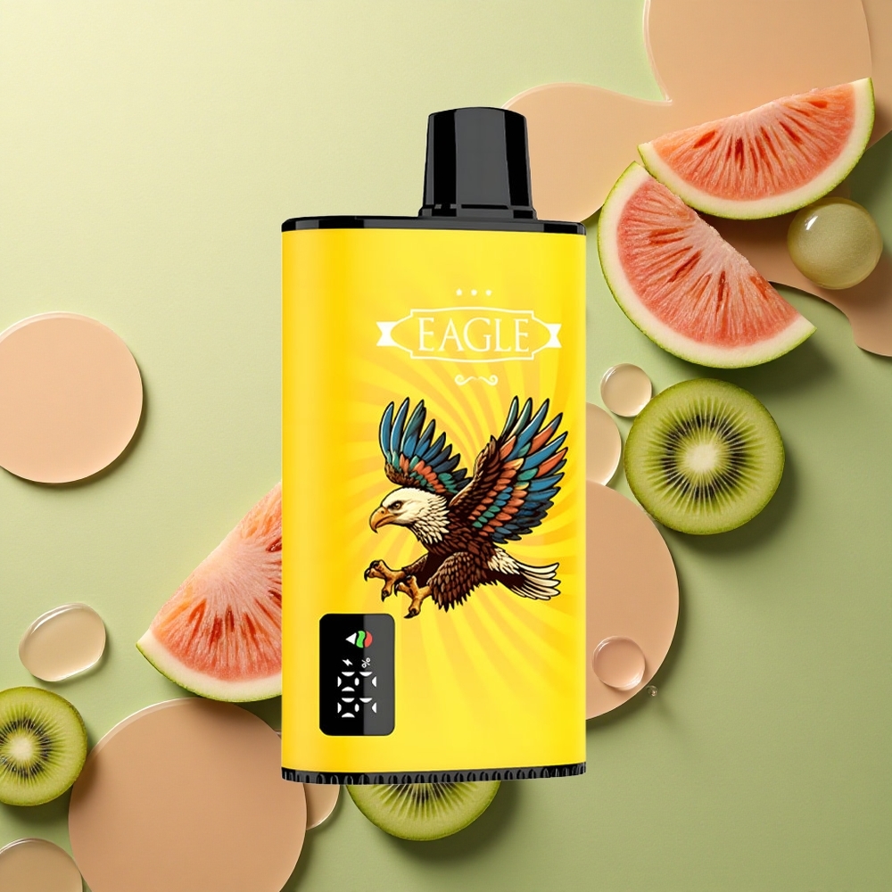 JNR EAGLE Smart 23000 Kiwi Melounový Led s Digitálním Displejem a Nastavitelným Průtokem Vzduchu