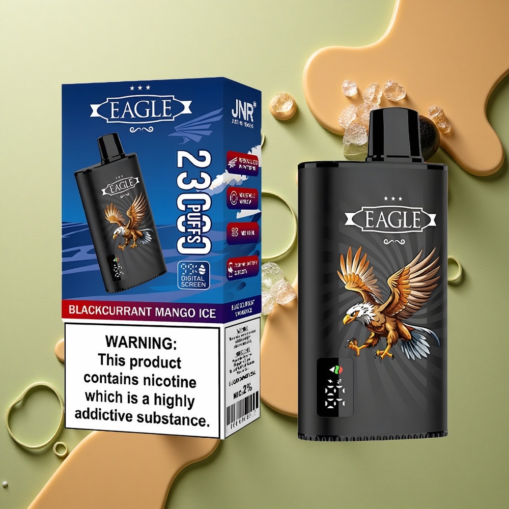 JNR EAGLE Smart 23000 Černý rybíz a mango led s digitálním displejem a nastavitelným průtokem vzduchu