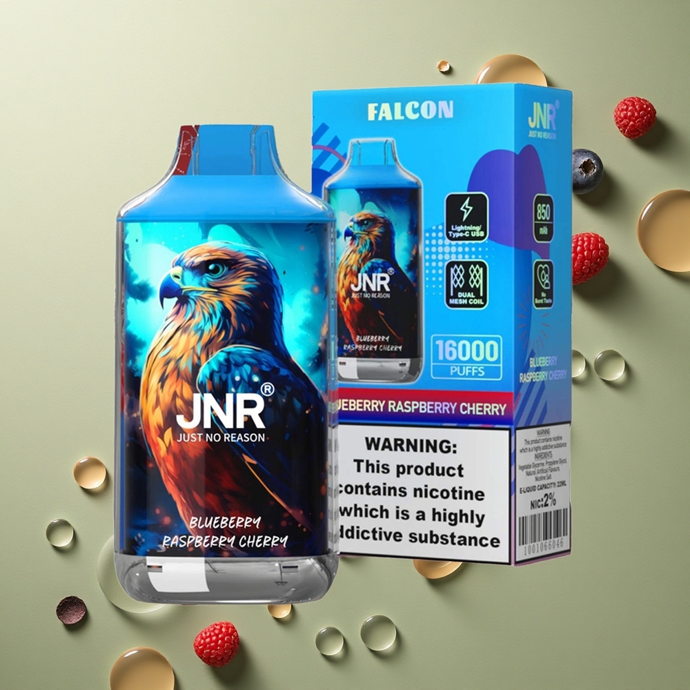 JNR Falcon 16000 Borůvka Malina Višeň s 850 mAh a 22ml