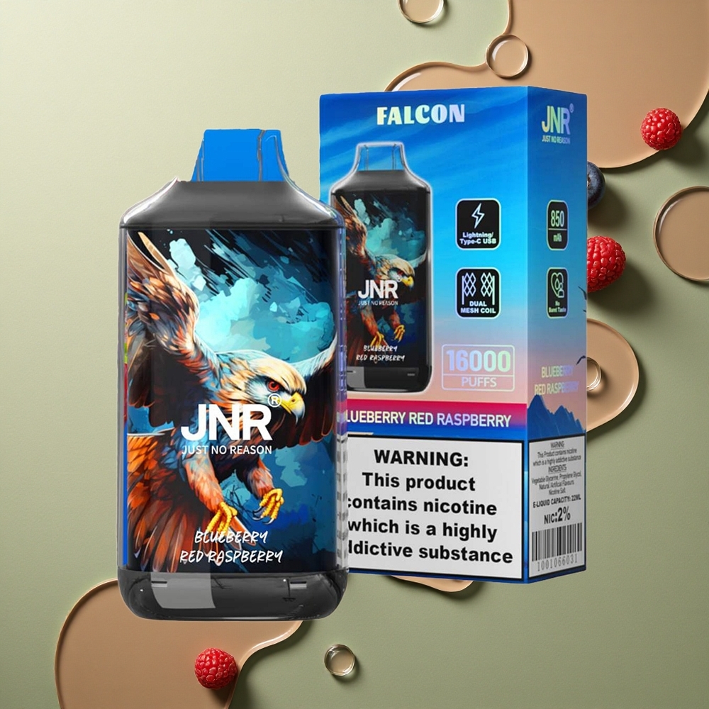 JNR Falcon 16000 Borůvka Červená Malina 850 mAh Dual Mesh