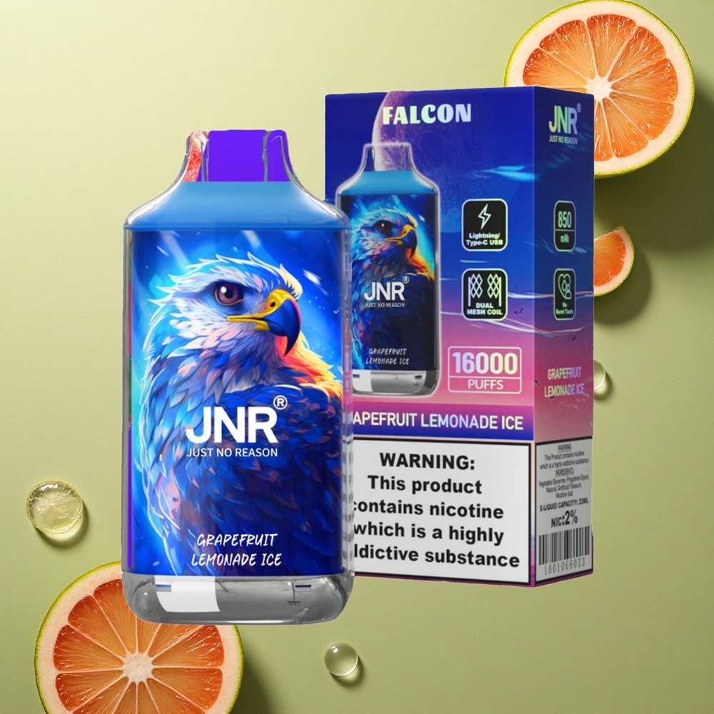 JNR Falcon 16000 Grepovitová Limonádová Ledová s 22ml a Duální Mesh Cívkou