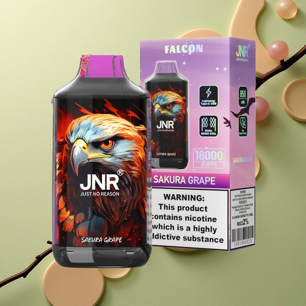 JNR Falcon 16000 Sakura Hroznový 850mAh 22ml Duální Mesh