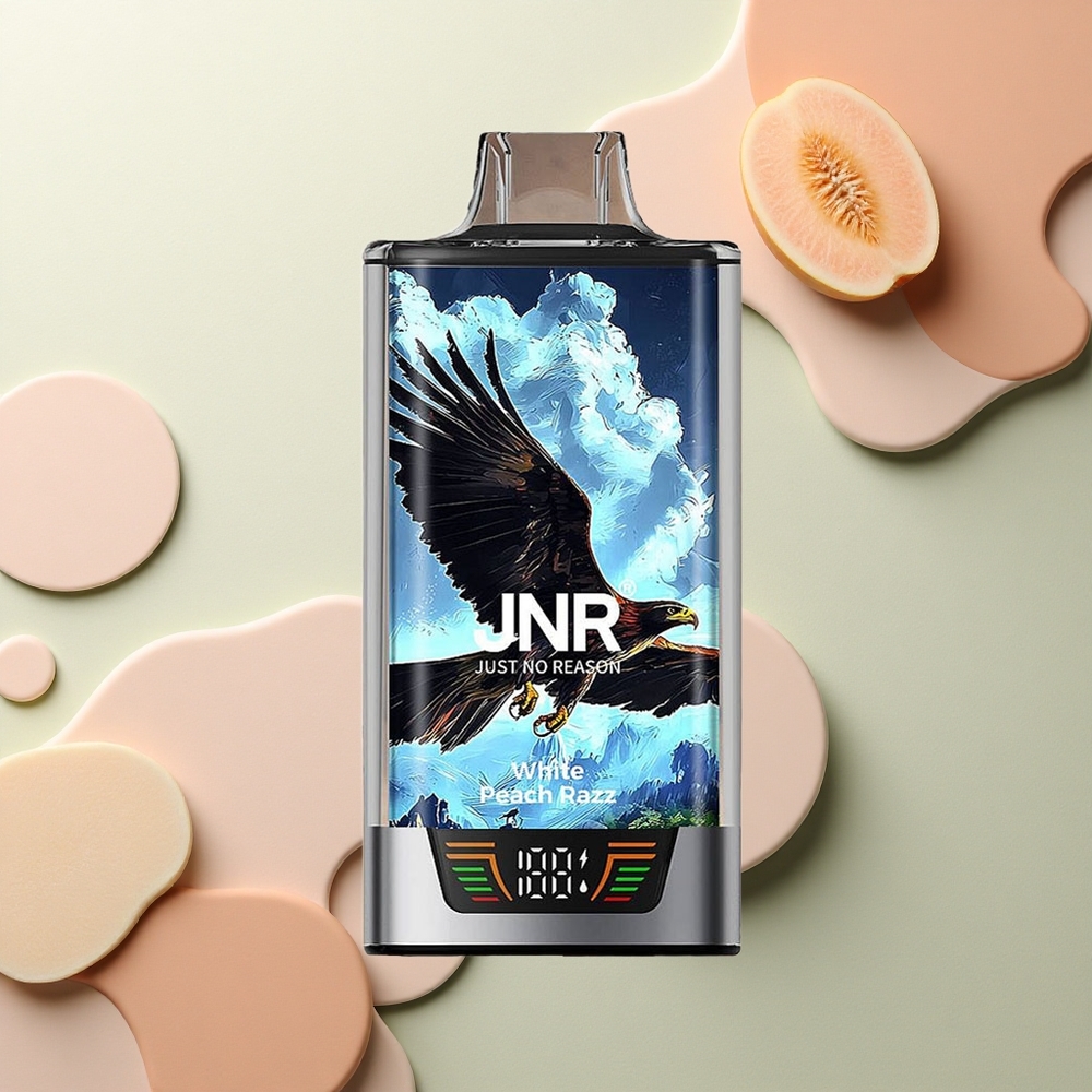 JNR Falcon Pro 28000 Bílá Broskvová Malina 30ml 950mAh Dual Mesh