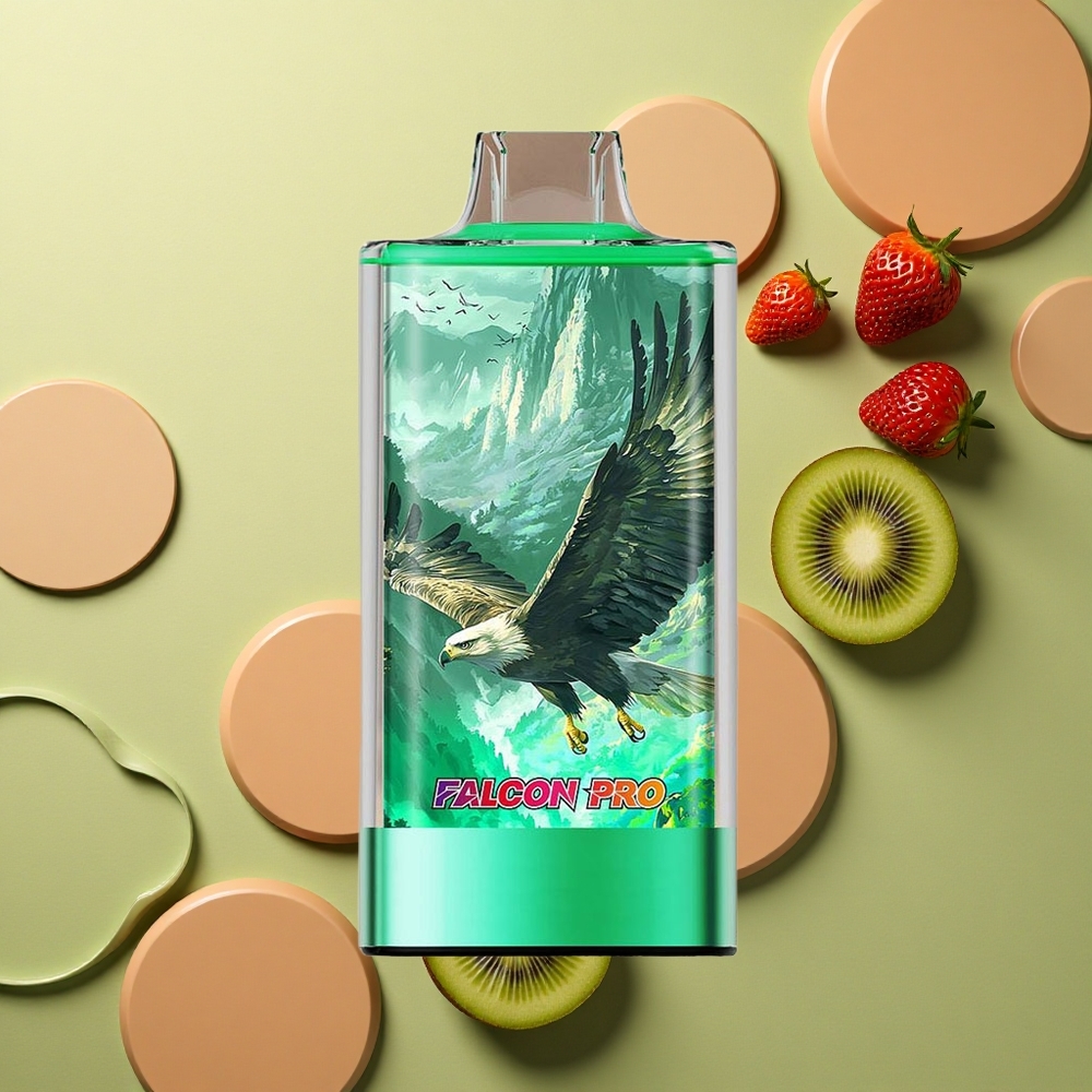 JNR Falcon Pro 28000 Jahodový Kiwi 30ml 950mAh Dual Mesh