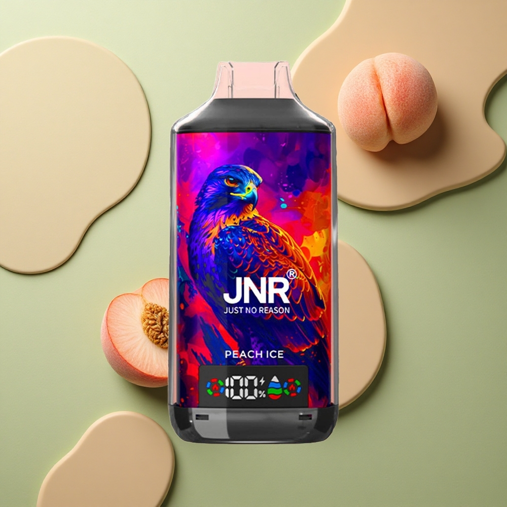 JNR Falcon X 18000 Broskvový Led s 24ml a Dual Mesh Coil