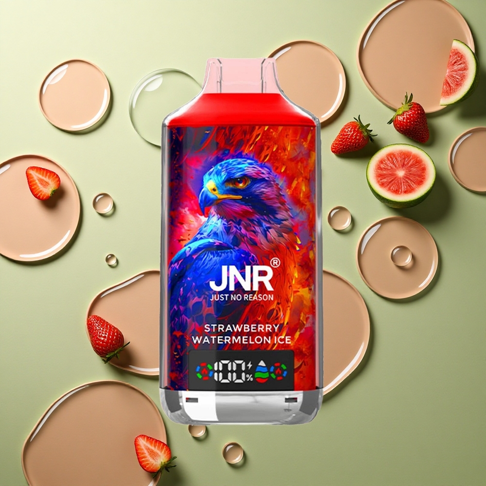 JNR Falcon X 18000 Jahodový Melounový Led s 24ml a Duální Mesh Cívkou