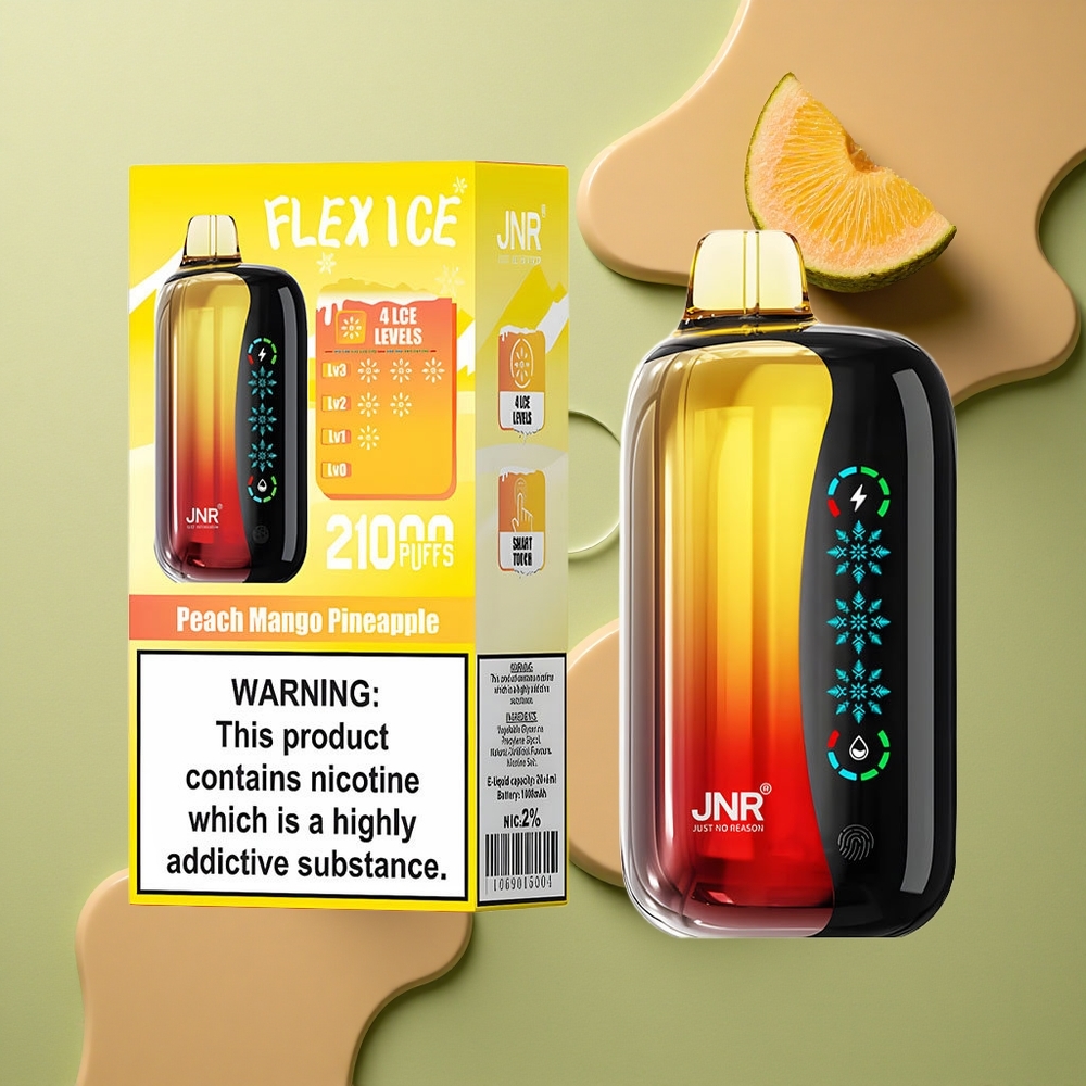 JNR Flex Ice 21000 Broskev Mango Ananas s Nastavitelným Ledem a Duální Mesh