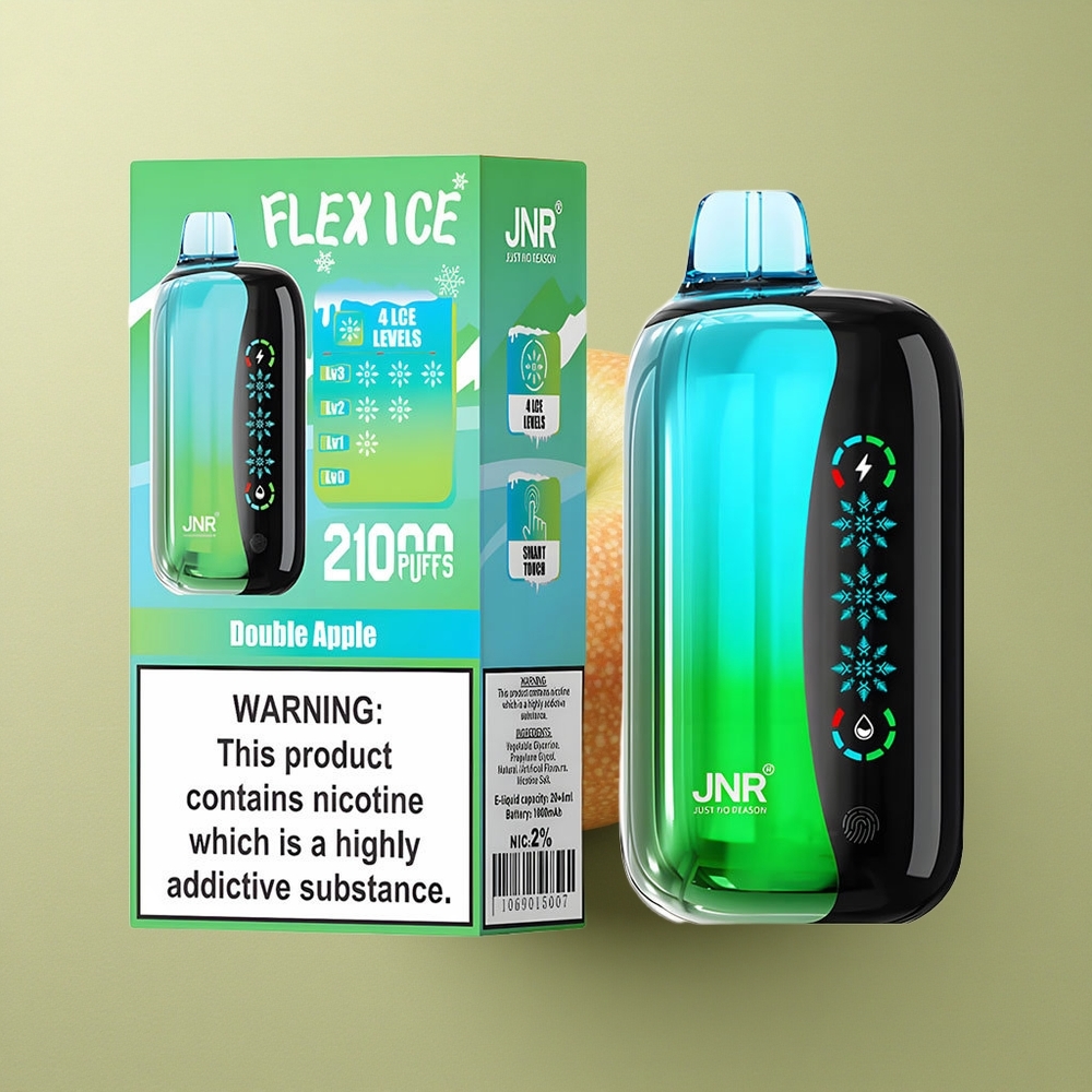 JNR Flex Ice 21000 Dvojité Jablko s Ledovým Nastavením a Typ-C Nabíjením