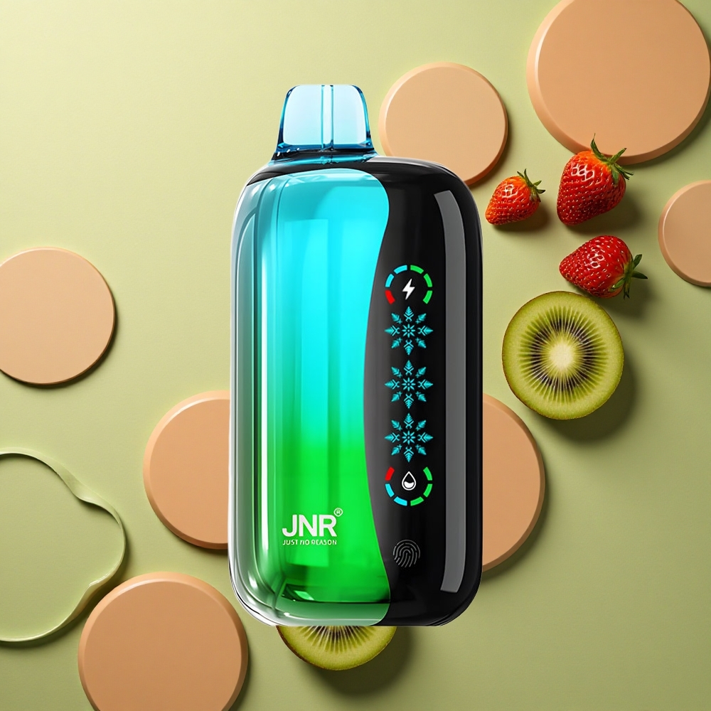 JNR Flex Ice 21000 Jahodové Kiwi s Nastavitelným Ledem a 26ml Náplní