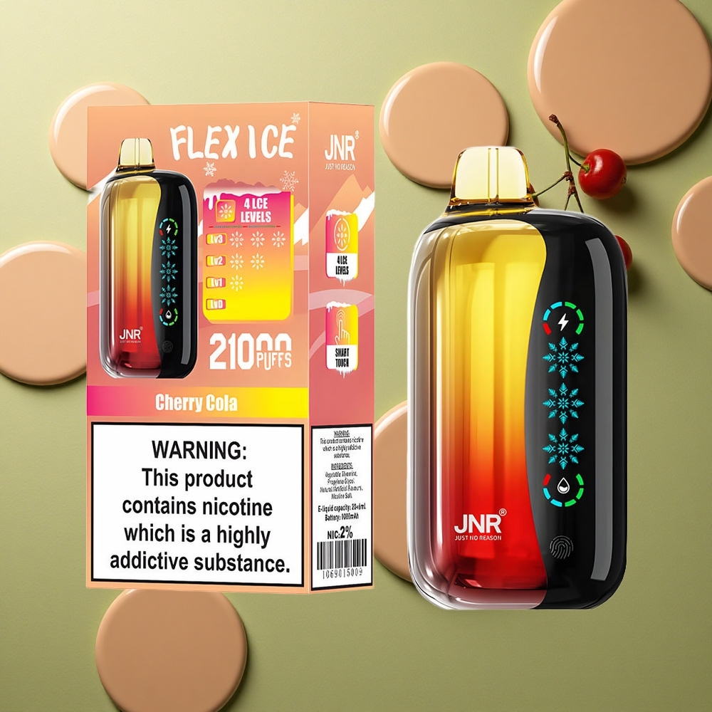 JNR Flex Ice 21000 Třešňová Kola s Ledovou Úpravou a Nastavitelným Průtokem Vzduchu