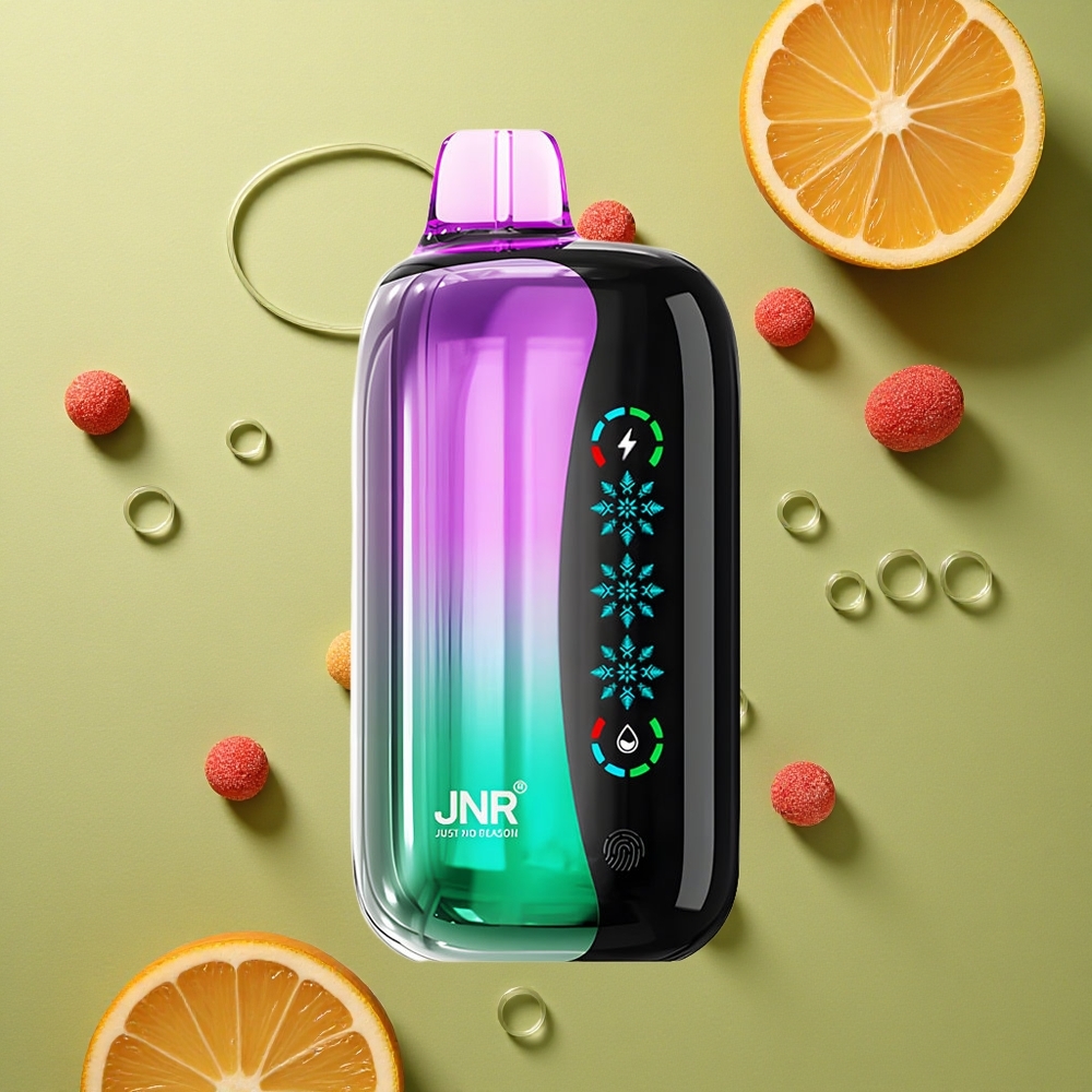 JNR Flex Ice 21000 Třešňové želé bonbóny s nastavitelným ledem a duální síťovinou 1,2 Ohm