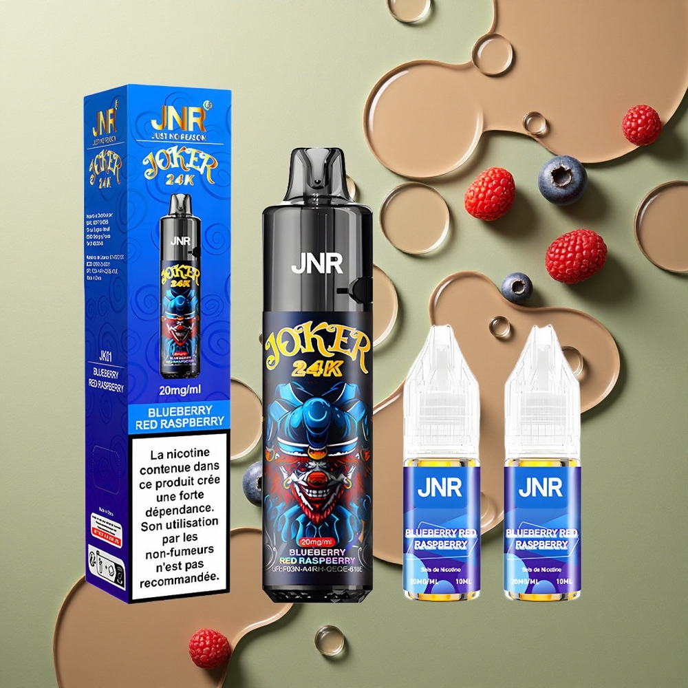 JNR Joker 24K Borovnice Malina Refillable Typ-C 2% Nikotin