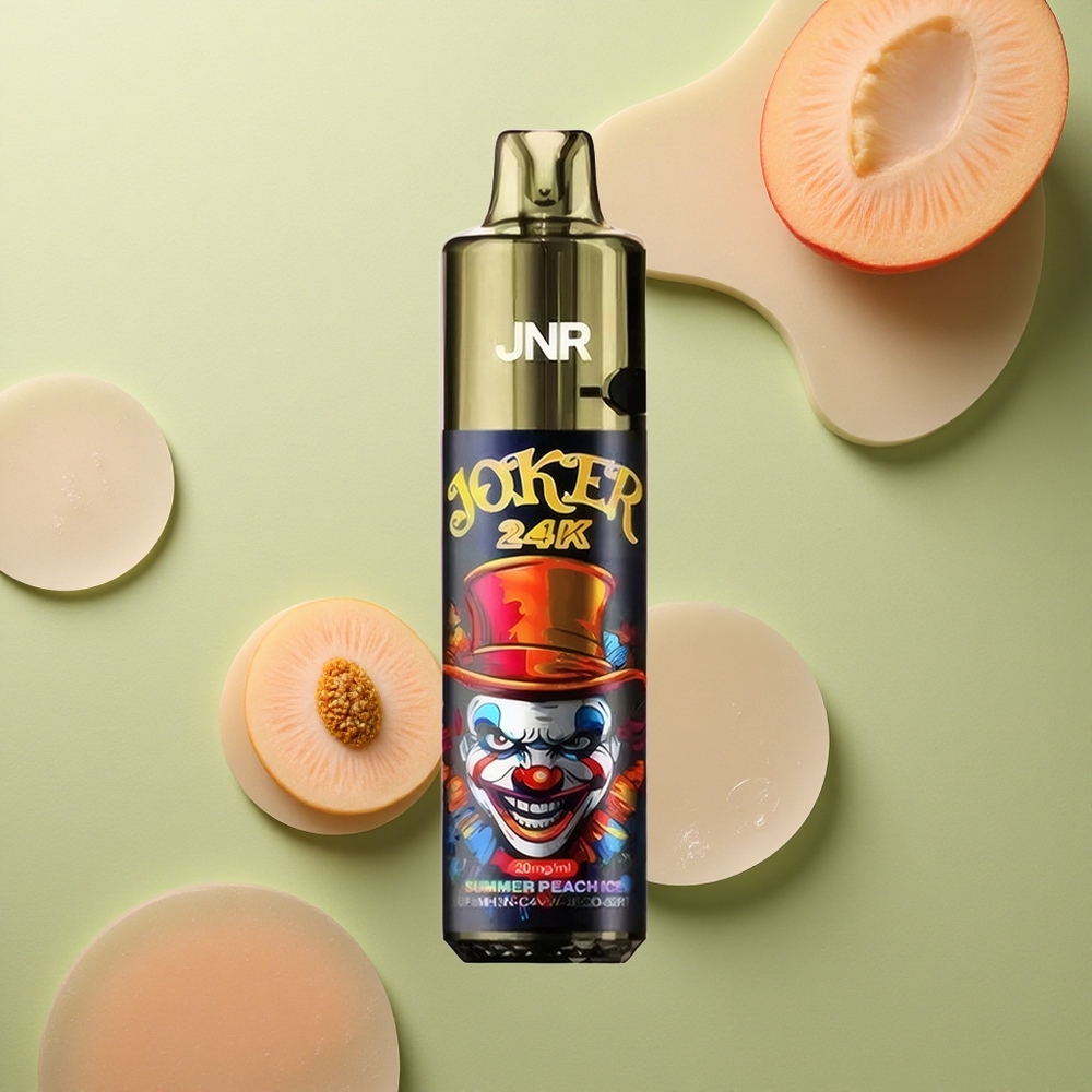 JNR Joker 24K Letní Broskvový Led s Viditelnou Hladinou E-liquidu a Typ-C Nabíjením