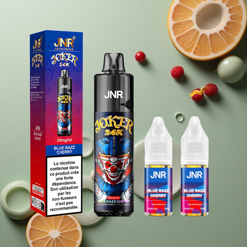 JNR Joker 24K Modrá Malina Třešeň 2% Nikotin 800mAh
