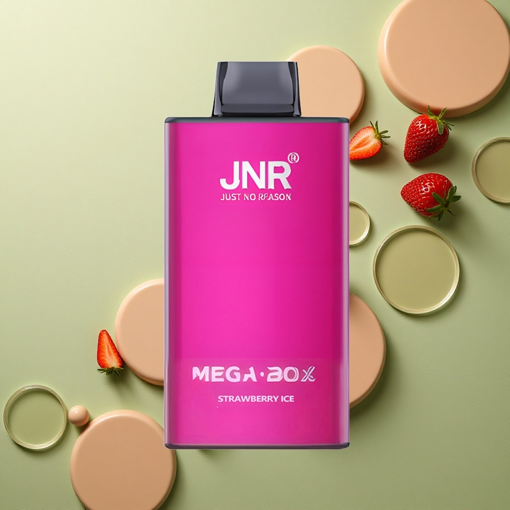 JNR Mega Box 25000 Jahodový Led 30ml Dual Mesh