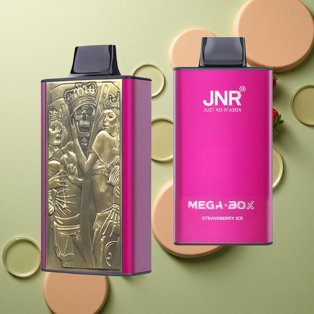 JNR Mega Box 25000 Jahodový Led 30ml Dual Mesh
