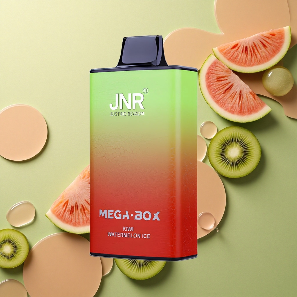 JNR Mega Box 25000 Kiwi Vodní Meloun Led s 30ml Kapalinou a Typem-C Nabíjením