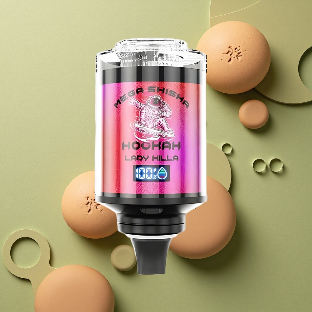 JNR Mega Shisha Hookah 100K Dámský Zabiják 60ml 2200mAh Typ-C