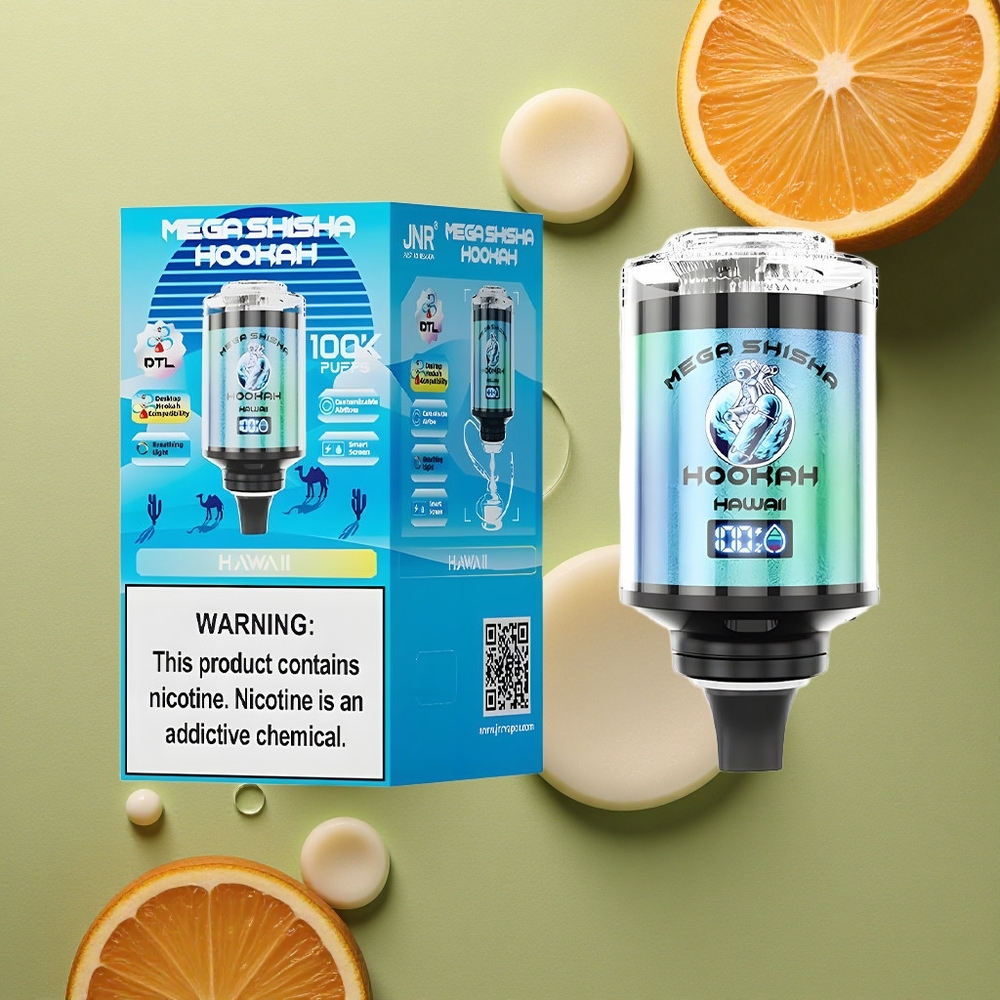 JNR Mega Shisha Hookah 100K Havajská 100000 Tahů 60ml
