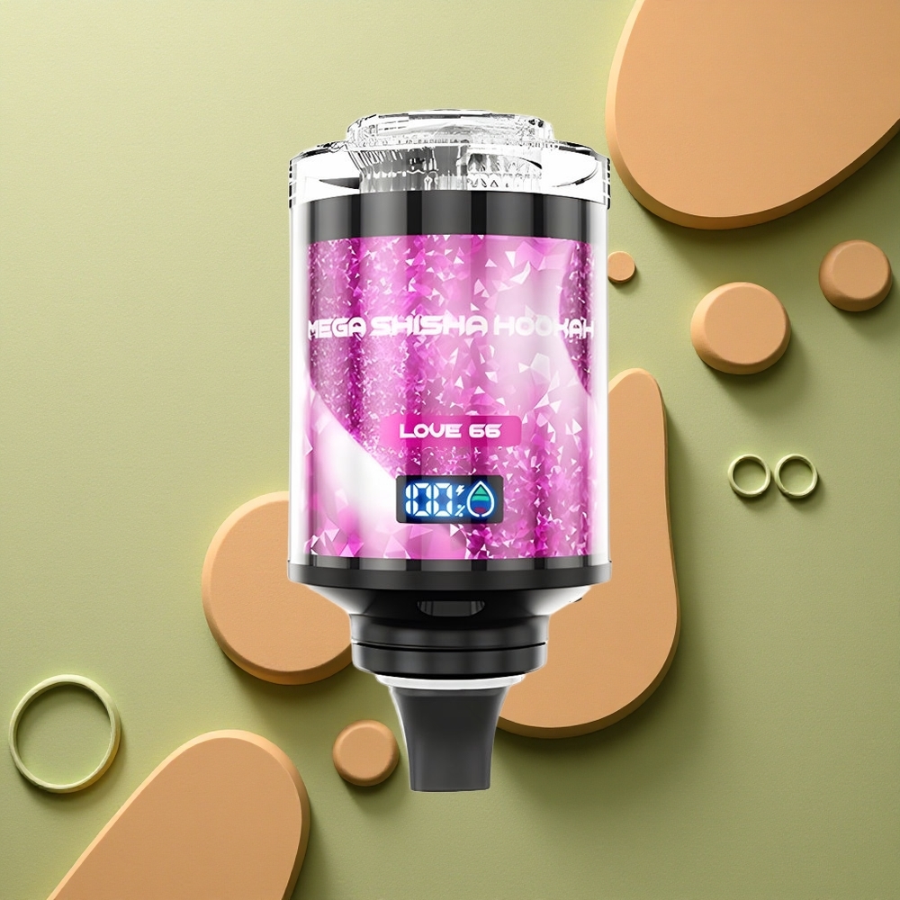 JNR Mega Shisha Hookah 100K Láska 66 2200mAh 60ml Typ-C