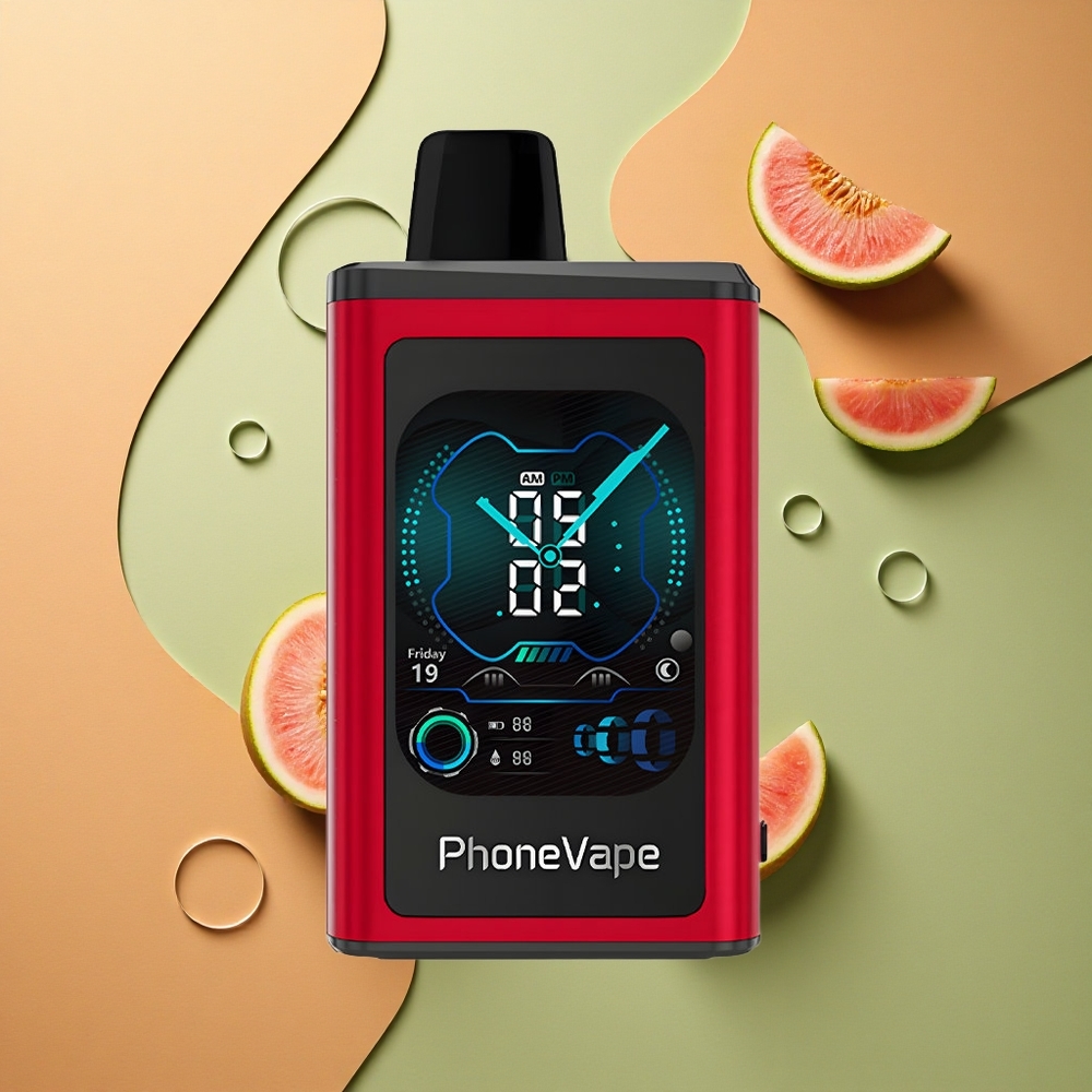 JNR PhoneVape 30000 Broskev Mango Vodní Meloun s Turbo Režimem a Plnou Obrazovkou