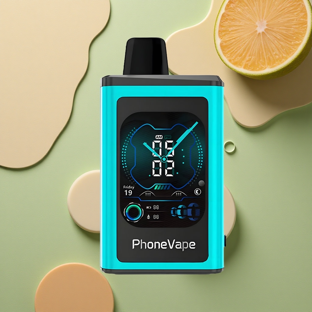 JNR PhoneVape 30000 Pražská Máta s Turbo Režimem a Plnou Obrazovkou