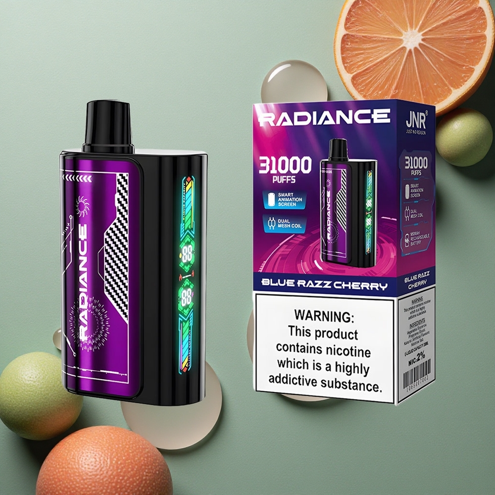 JNR Radiance 31000 Modrá Malinová Třešeň 28ml Dual Mesh