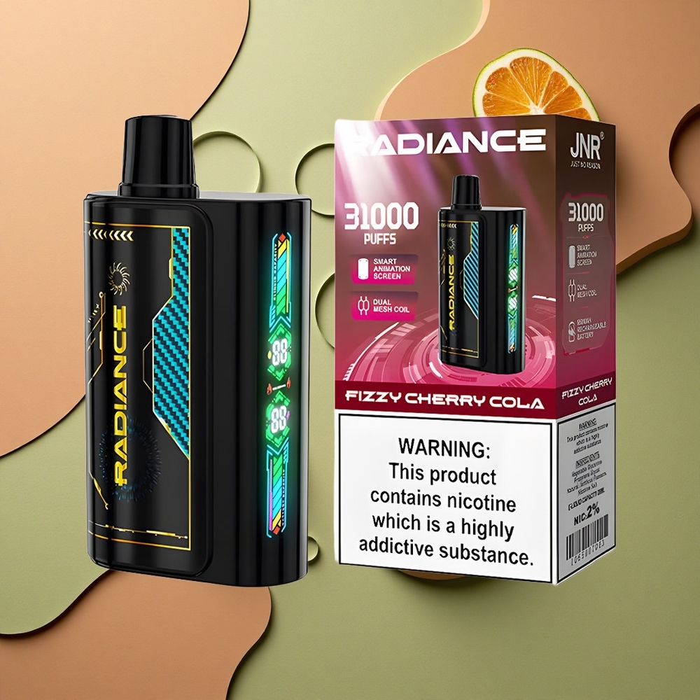 JNR Radiance 31000 Šumivá Třešňová Kola s Duální Síťovou Cívkou a Typem-C Nabíjením