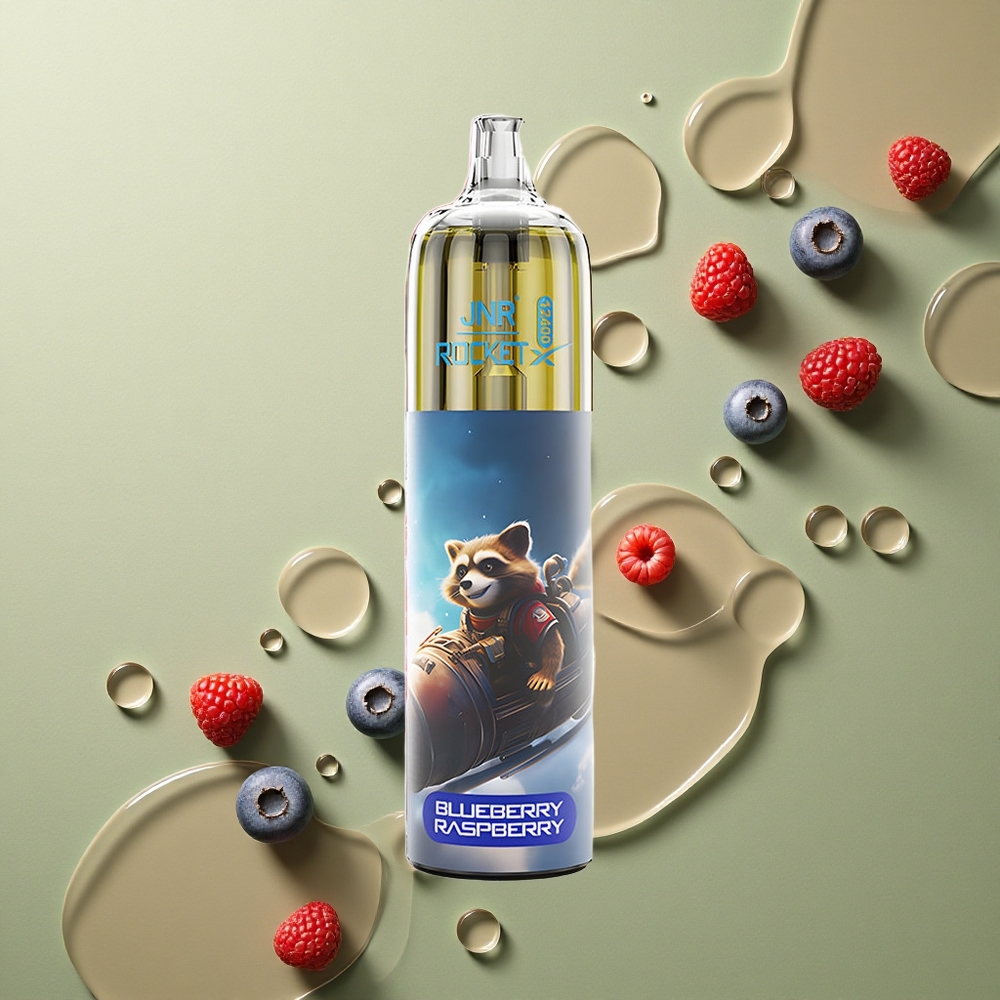 JNR Rocket-X 12400 Borůvka Malina s Nastavitelným Průtokem Vzduchu a RGB Osvětlením