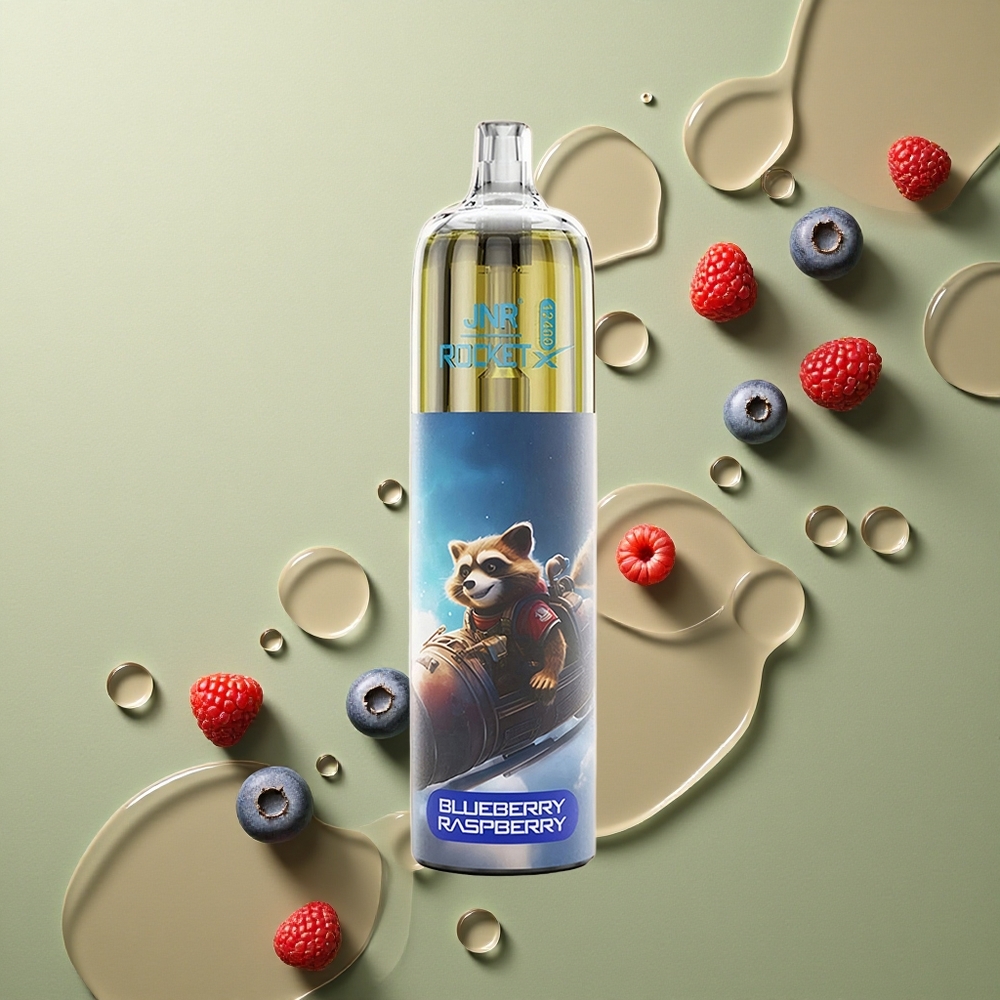 JNR Rocket-X 12400 Borůvka Malina s Nastavitelným Průtokem Vzduchu a RGB Osvětlením
