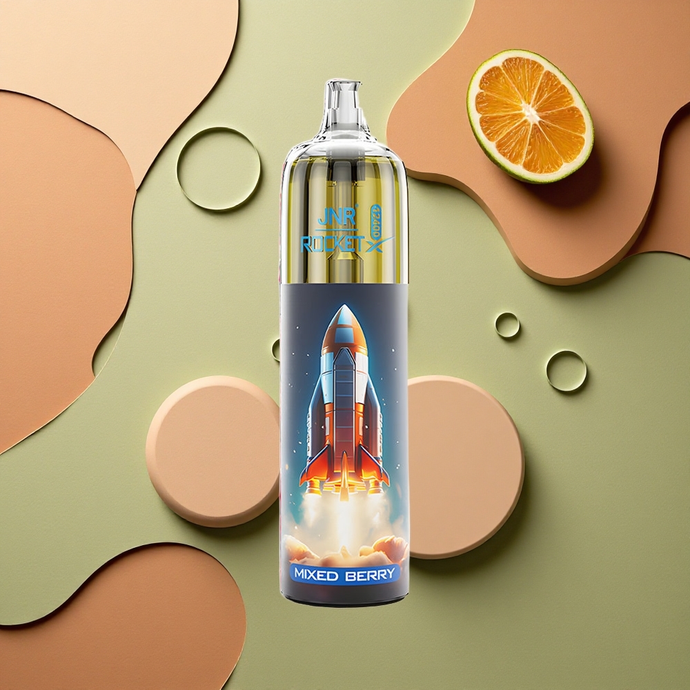 JNR Rocket-X 12400 Borůvka-Malina s Nastavitelným Průtokem Vzduchu a RGB Osvětlením