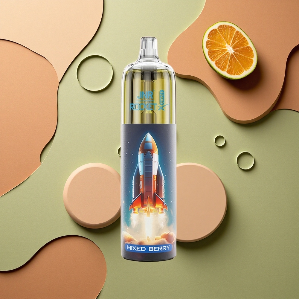 JNR Rocket-X 12400 Borůvka-Malina s Nastavitelným Průtokem Vzduchu a RGB Osvětlením