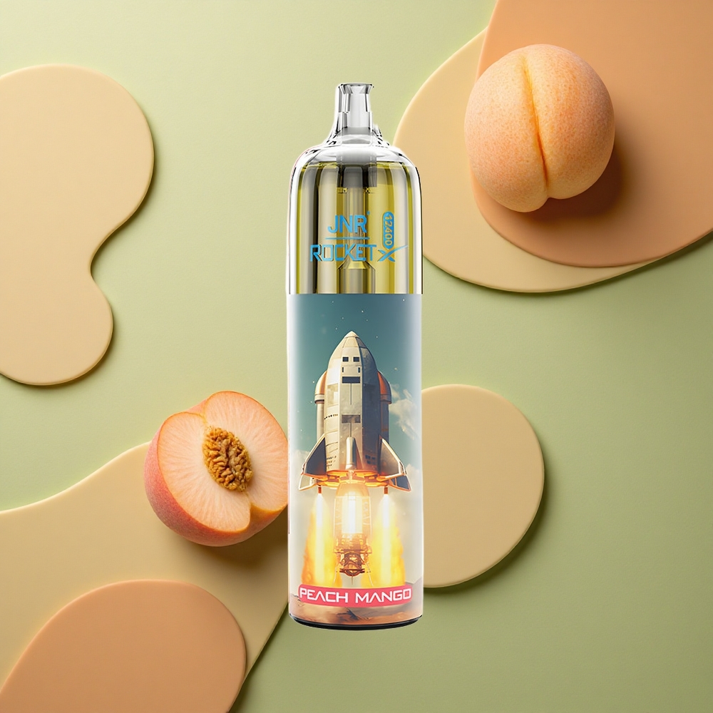 JNR Rocket-X 12400 Broskev Mango s Nastavitelným Průtokem Vzduchu a RGB Osvětlením