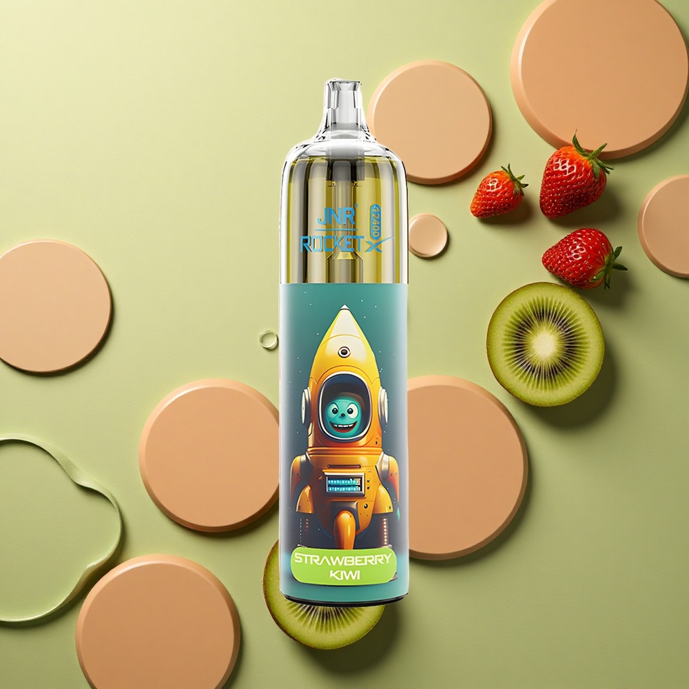 JNR Rocket-X 12400 Jahodové Kiwi s Nastavitelným Průtokem Vzduchu a RGB Osvětlením
