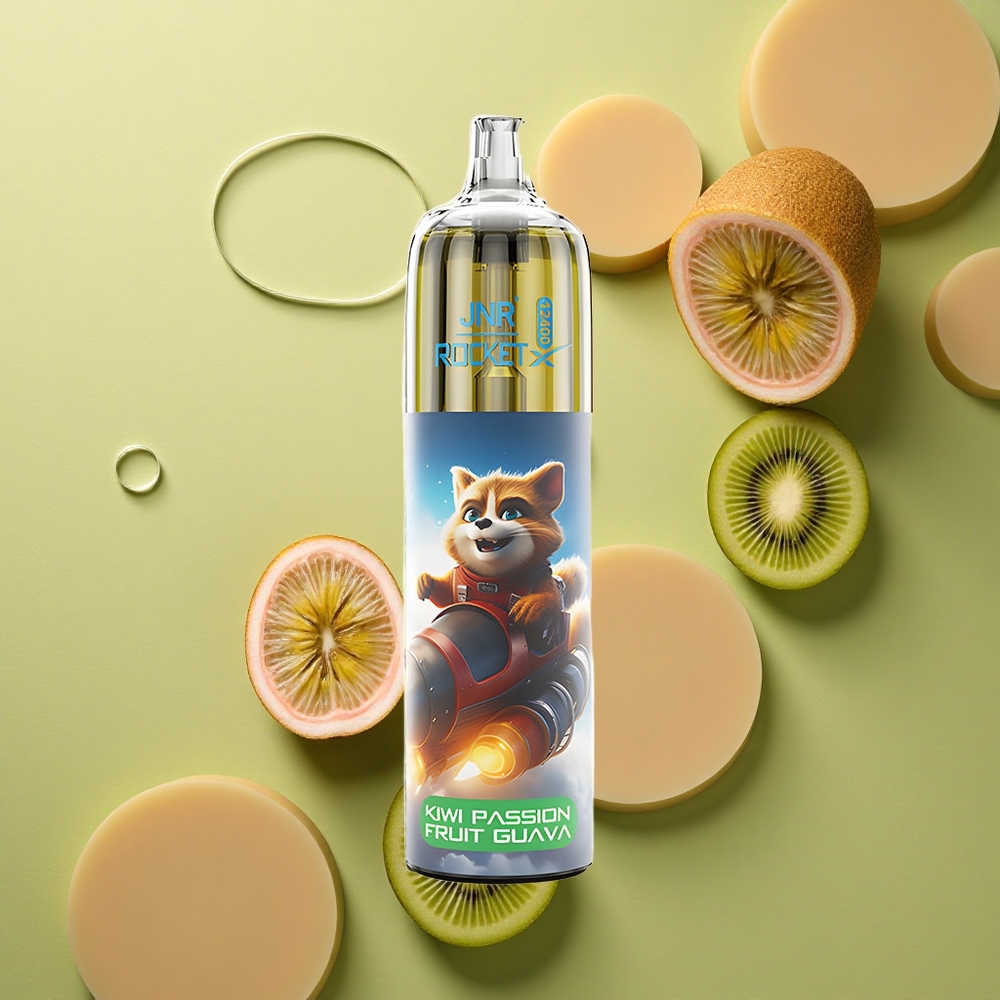 JNR Rocket-X 12400 Kiwi Passion Guava s Nastavitelným Průtokem Vzduchu a RGB Osvětlením