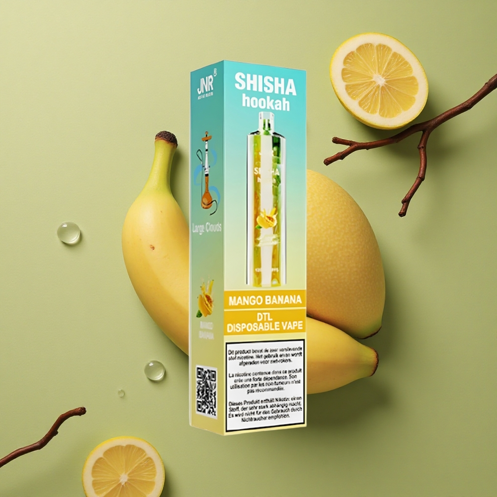 JNR Shisha Hookah 12000 Mango Banán 24ml 750mAh Type-C