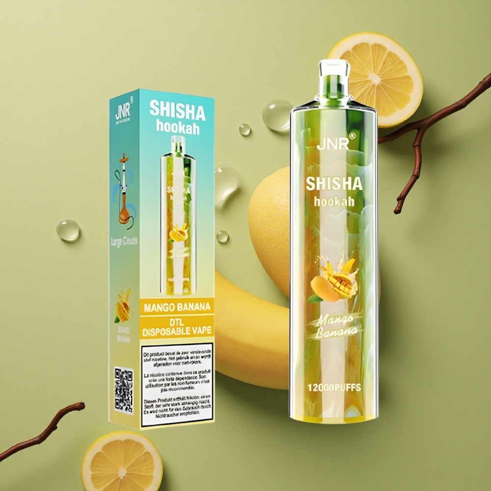 JNR Shisha Hookah 12000 Mango Banán 24ml 750mAh Type-C