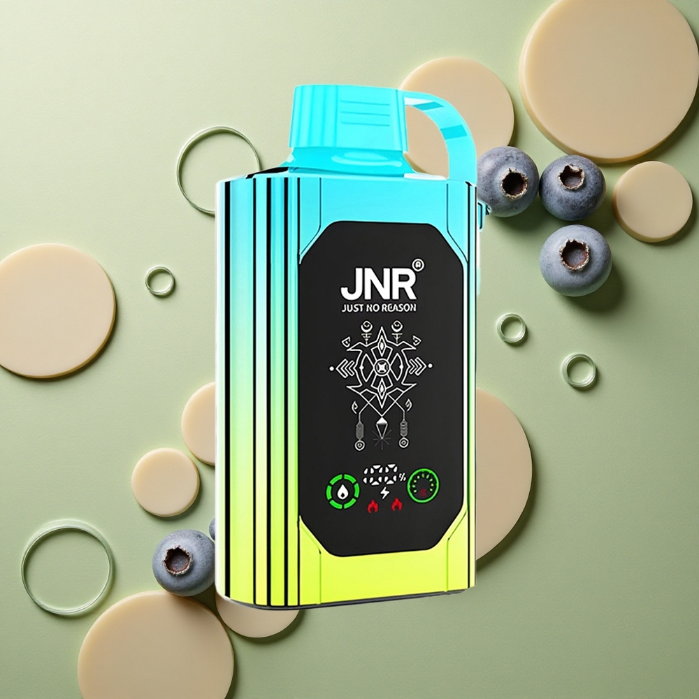 JNR Shisha Hookah Box 20500 Borůvková Máta s HD Displejem a Dual Mesh Coilem