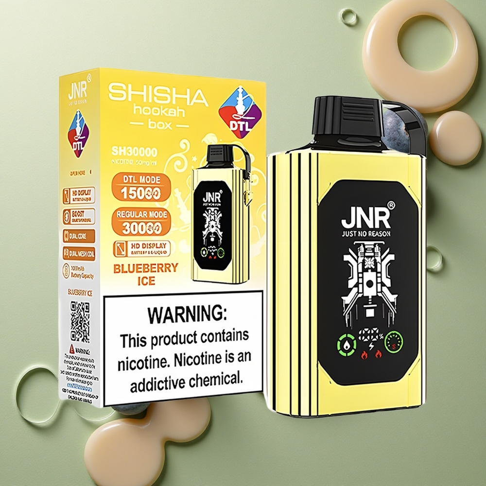JNR Shisha Hookah Box 20500 Borovice Led s HD Displejem a Duální Mesh Cívkou
