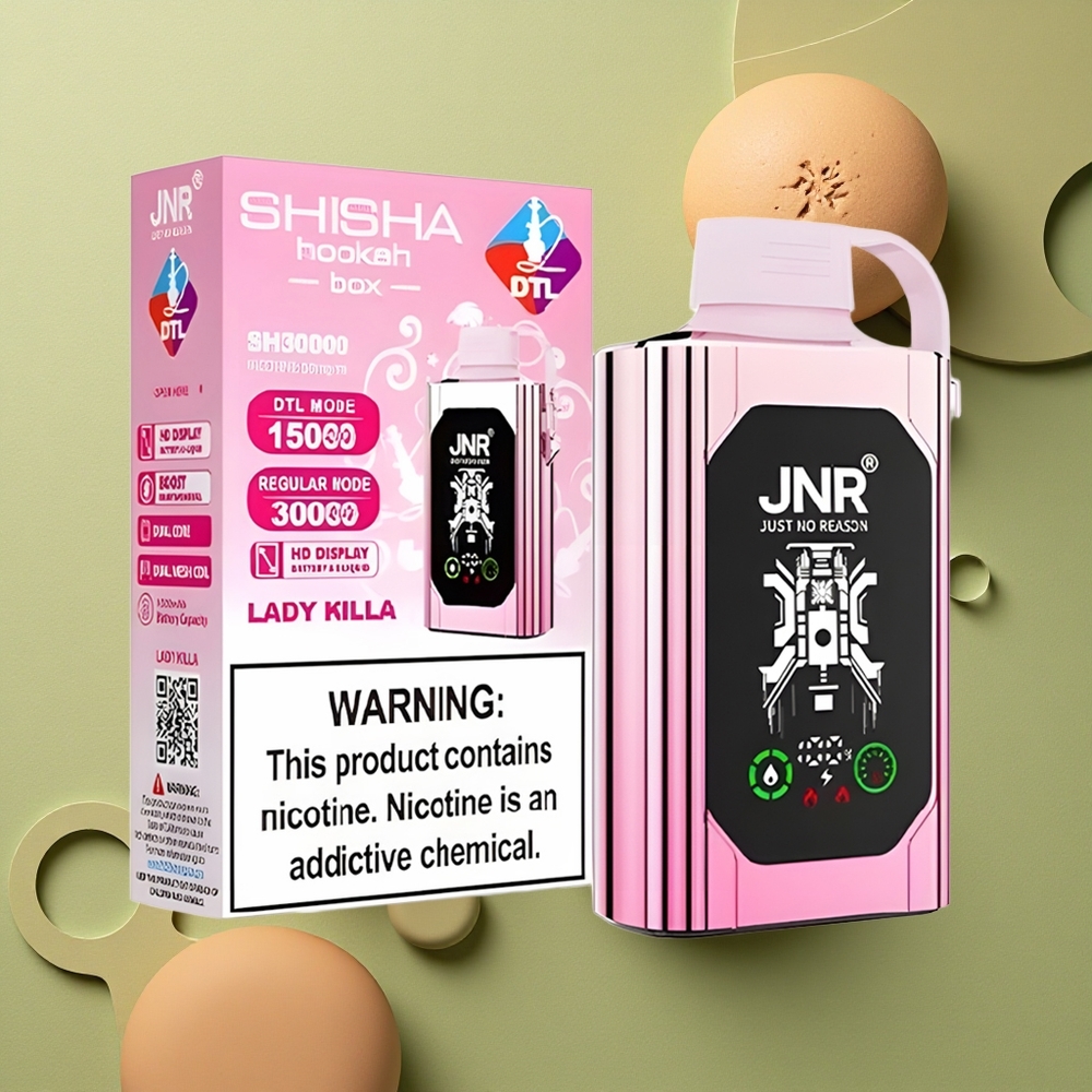 JNR Shisha Hookah Box 20500 Dáma Zabiják 1000mAh Dual Mesh 25ml