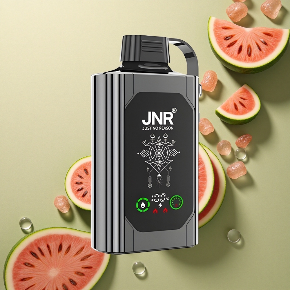 JNR Shisha Hookah Box 20500 Melounový Led s 25ml a Duální Mesh Cívkou