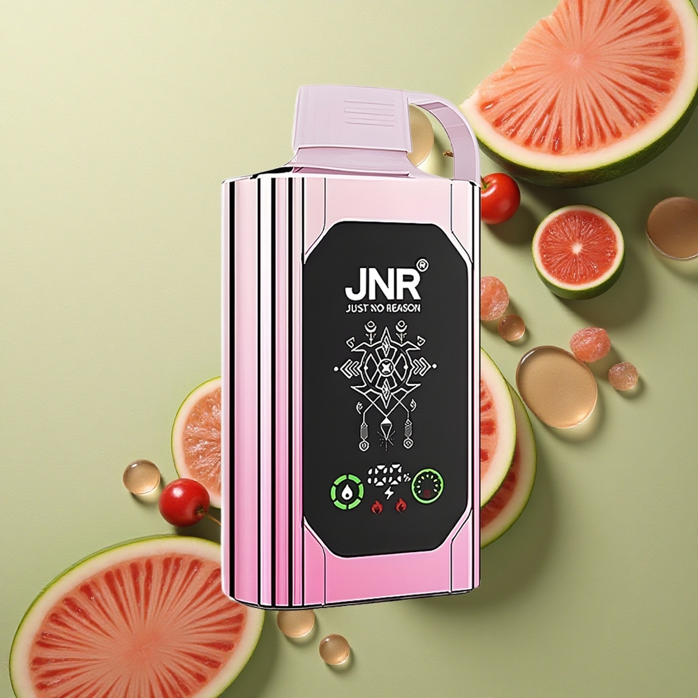 JNR Shisha Hookah Box 20500 Třešňový Melounový Mrazík s HD Displejem a 25ml Náplní