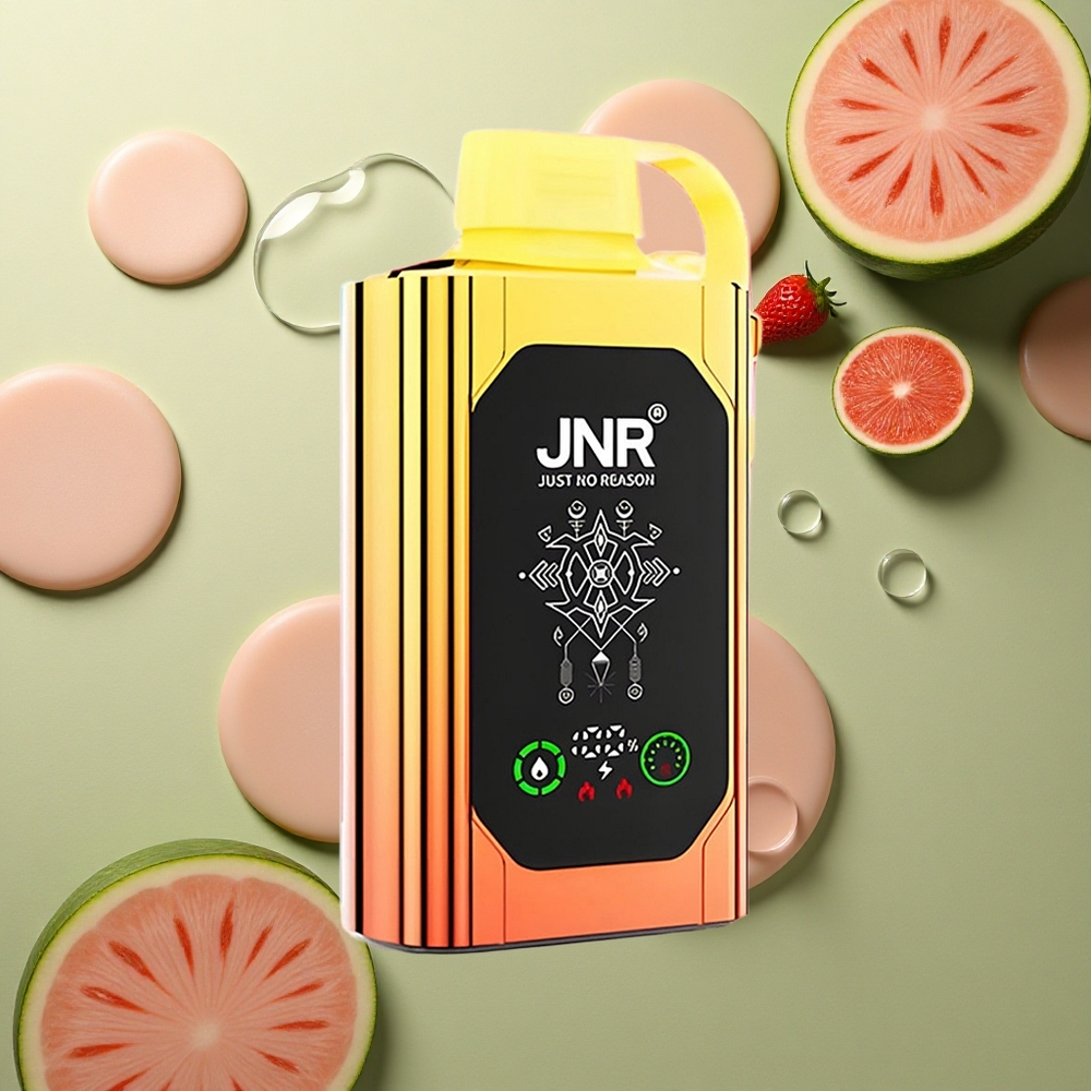 JNR Shisha Hookah Box 20500 Vodní Meloun Jahodová Bublinková Guma s HD Displejem, 1000mAh Baterií a Dual Mesh Coil