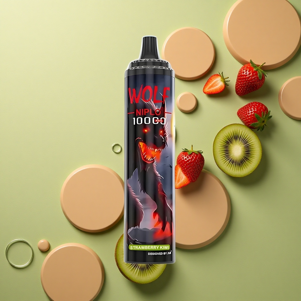 JNR Wolf Niplo 10000 Jahodové Kiwi 20ml 650mAh Type-C