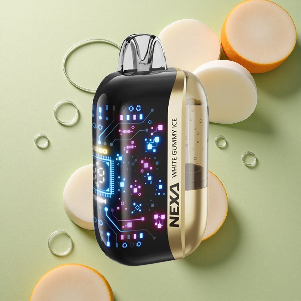 NEXA Ultra 50000 Puffs Bílá Gumová Ledová 20ml 5% Dual Mesh