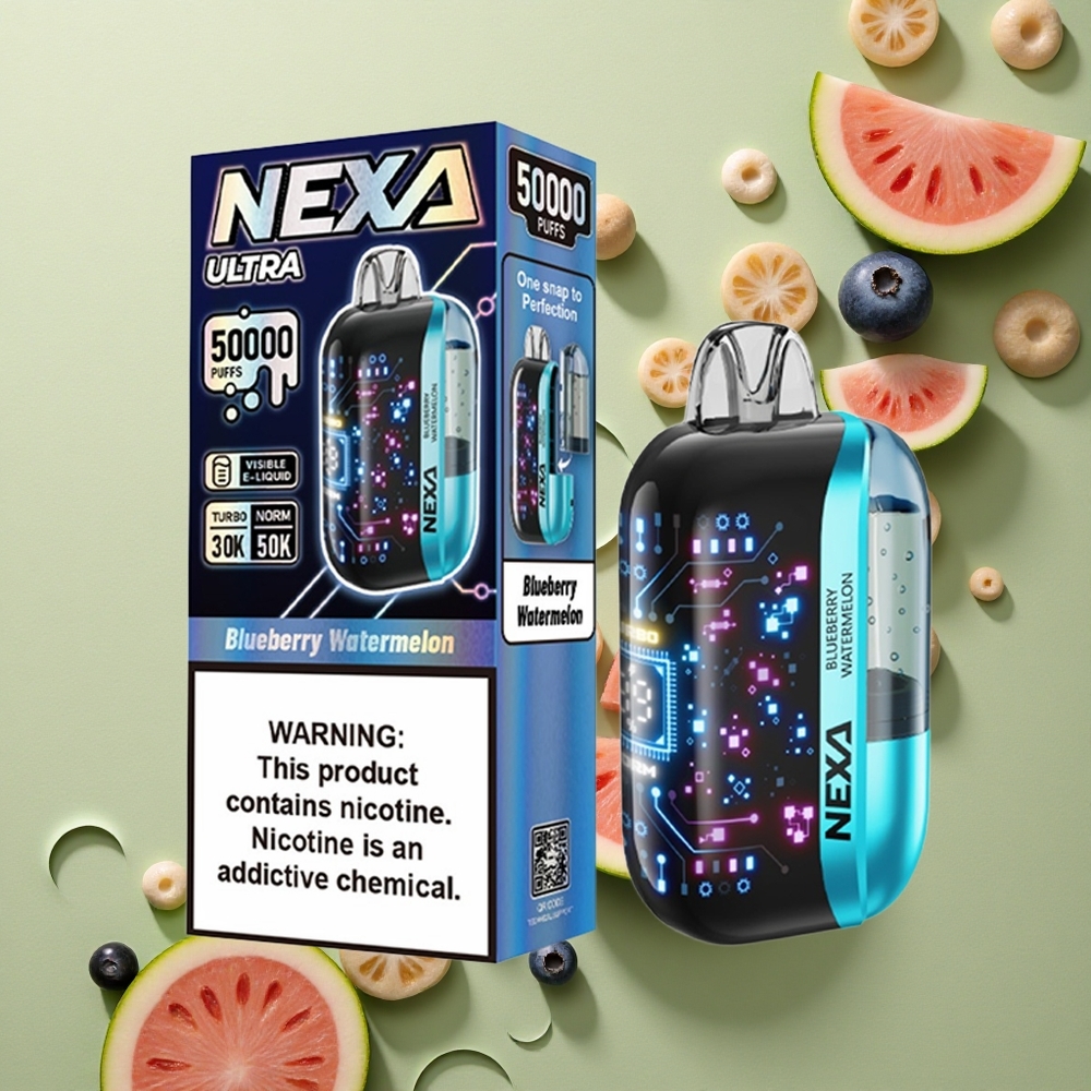 NEXA Ultra 50000 Puffs Borovnicový Melounový Ultra 50K s 20ml a Typ-C