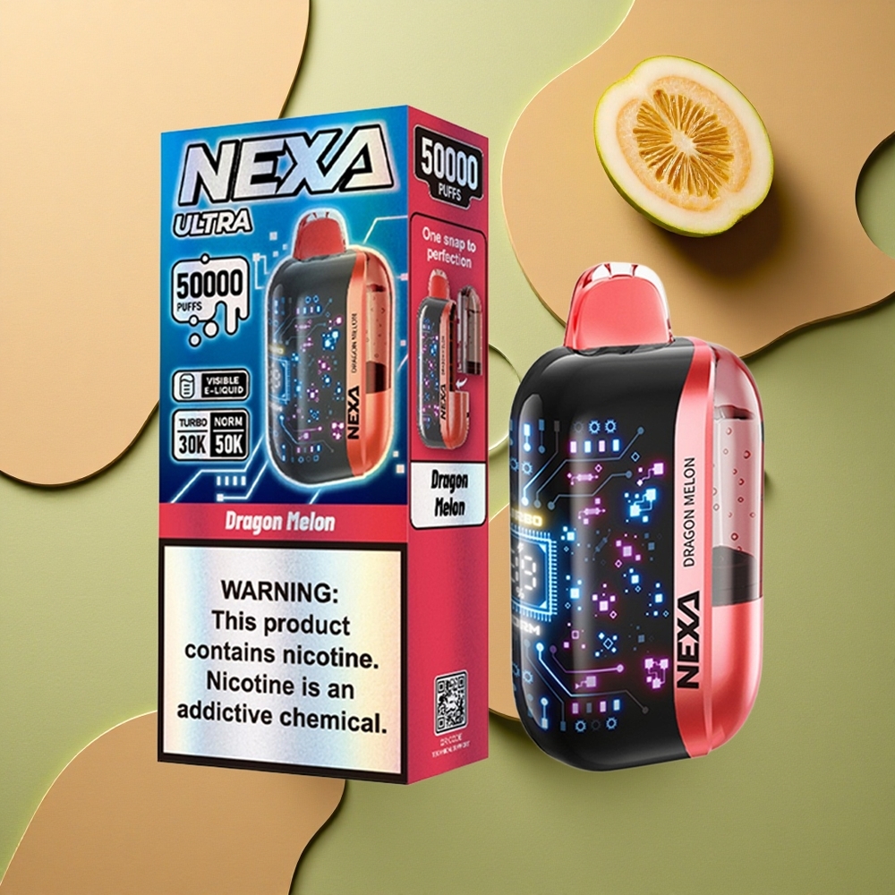 NEXA Ultra 50000 Puffs Drakounový Meloun 20ml 5% Typ-C